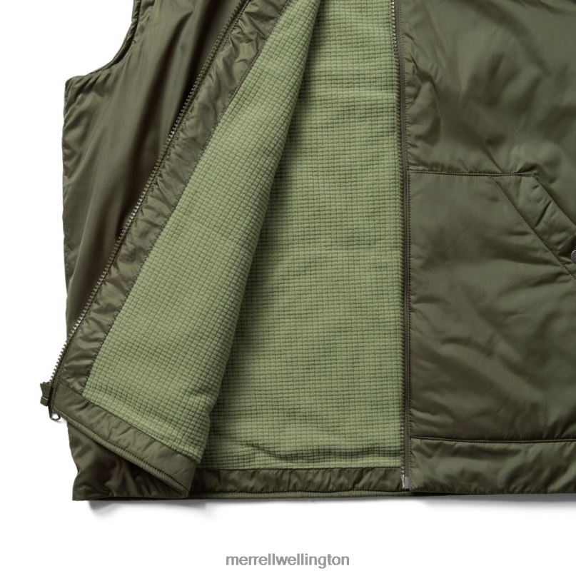 Geotex Insulated Vest (JMS26416-326) Merrell Men 8VV6P590 Clothes Dusty Olive