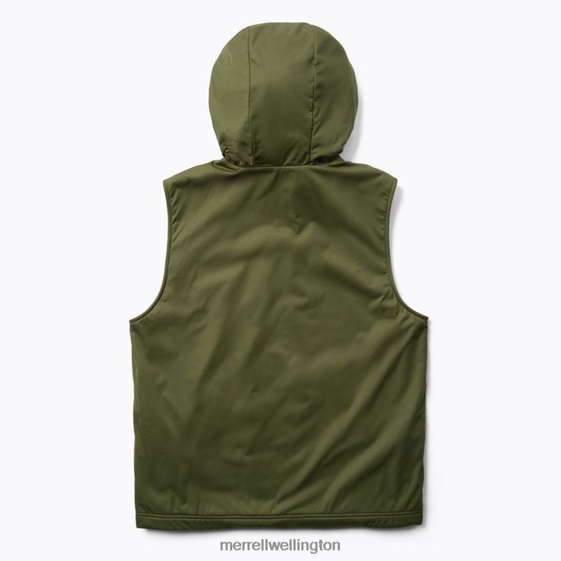 Whisper Hooded Vest (JMS26863-326) Merrell Men 8VV6P596 Clothes Dusty Olive