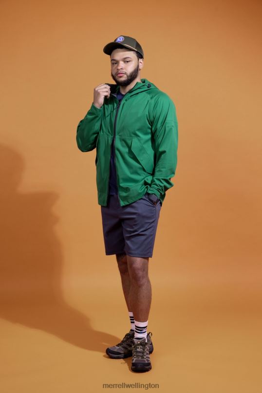 Whisper Rain Shell (JMS26319-320) Merrell Men 8VV6P167 Clothes Abundant Green