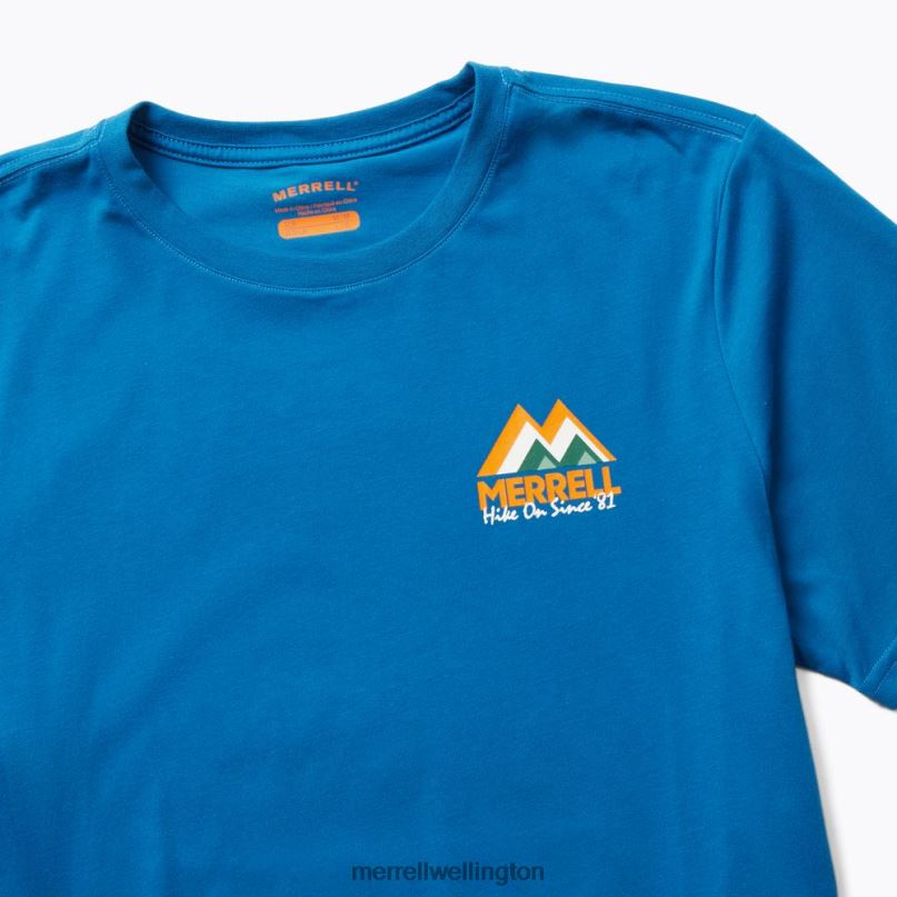 M-Mountain Tee (JMF26620-352) Merrell Men 8VV6P308 Clothes Blue