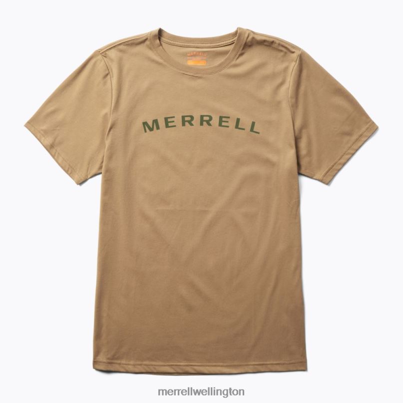 Wordmark Short Sleeve Tee (JMS26332-176) Merrell Men 8VV6P586 Clothes Sepia Tint