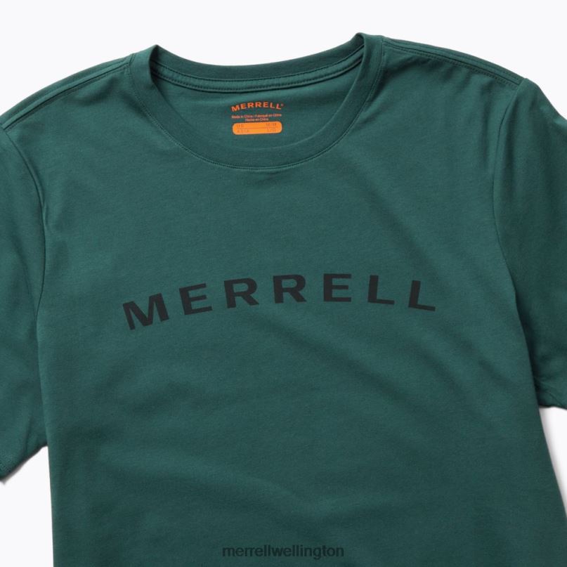 Wordmark Short Sleeve Tee (JMS26332-325) Merrell Men 8VV6P585 Clothes Sea Moss