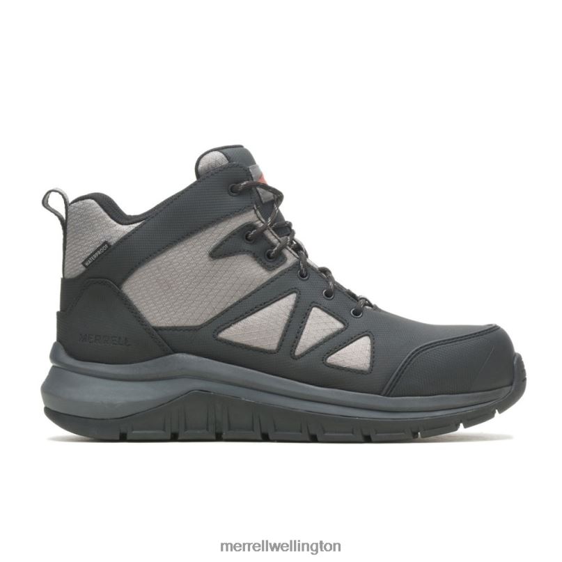 Fullbench Speed Mid Waterproof CF (J005025) Merrell Men 8VV6P689 Shoes Black/Charcoal - Click Image to Close