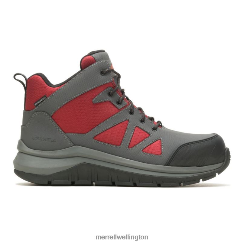 Fullbench Speed Mid Waterproof CF (J005027) Merrell Men 8VV6P688 Shoes Asphalt/Dahlia