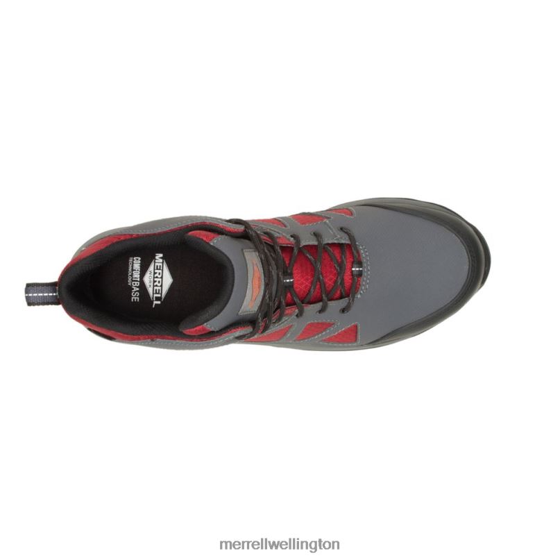 Fullbench Speed Mid Waterproof CF (J005027) Merrell Men 8VV6P688 Shoes Asphalt/Dahlia