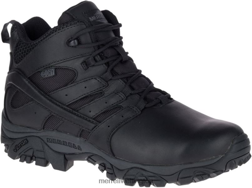 Moab 2 Mid Tactical Response Waterproof Boot Wide Width (J45337W) Merrell Men 8VV6P700 Shoes Black