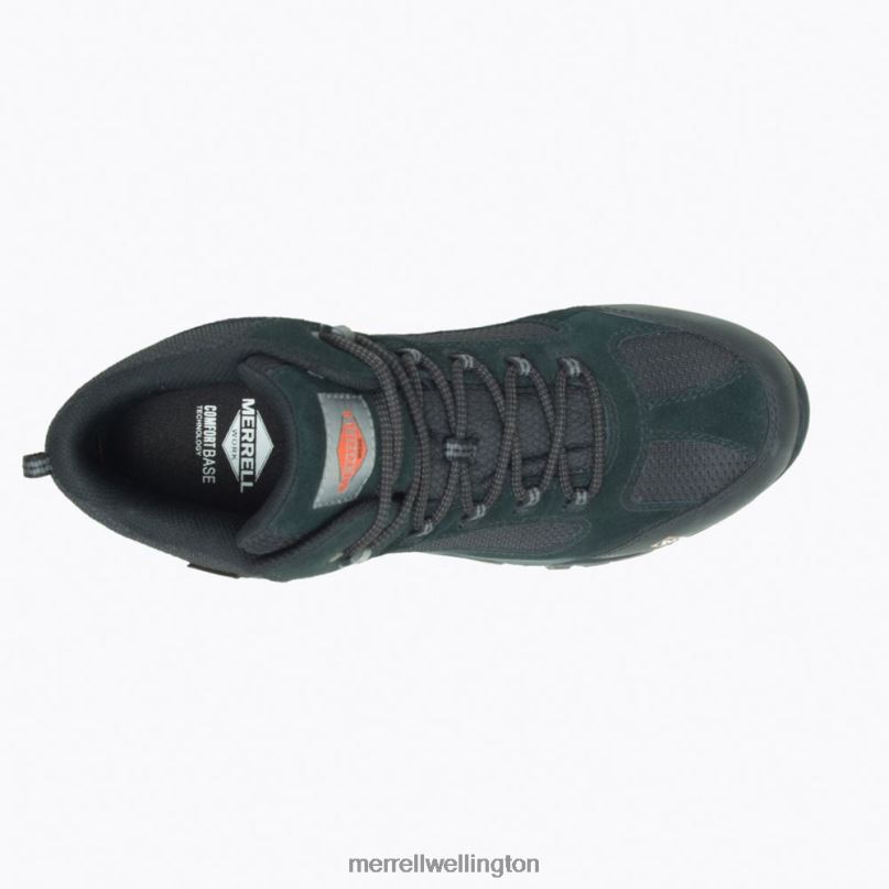 Moab Onset Mid Waterproof Comp Toe Work Boot (J099509) Merrell Men 8VV6P433 Shoes Black