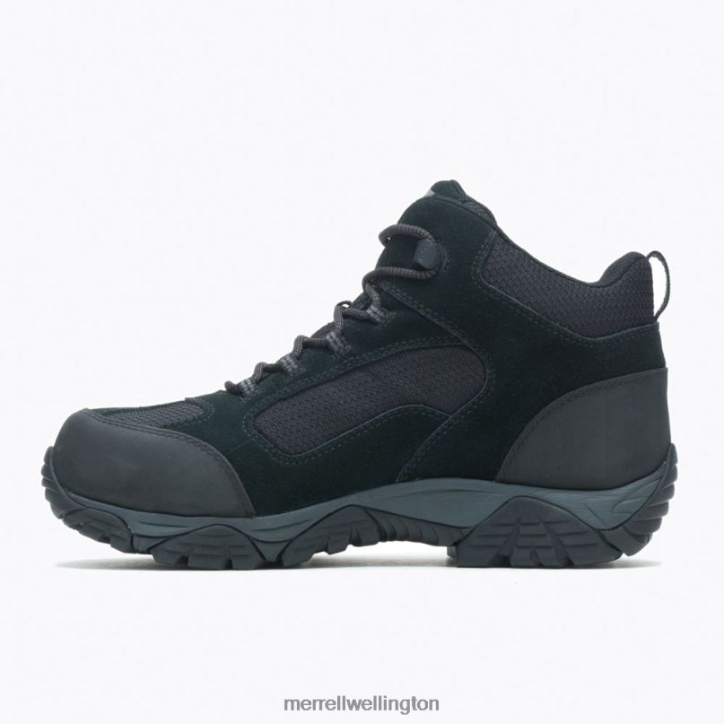 Moab Onset Mid Waterproof Comp Toe Work Boot (J099509) Merrell Men 8VV6P433 Shoes Black