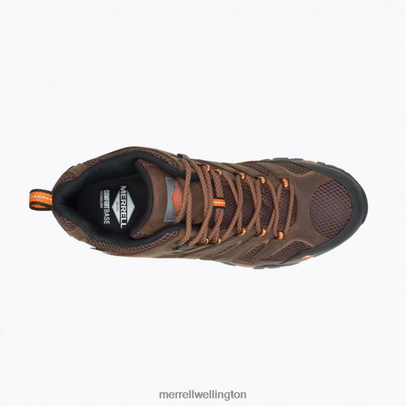 Moab Vertex Mid Waterproof Comp Toe Work Boot (J11617) Merrell Men 8VV6P651 Shoes Clay