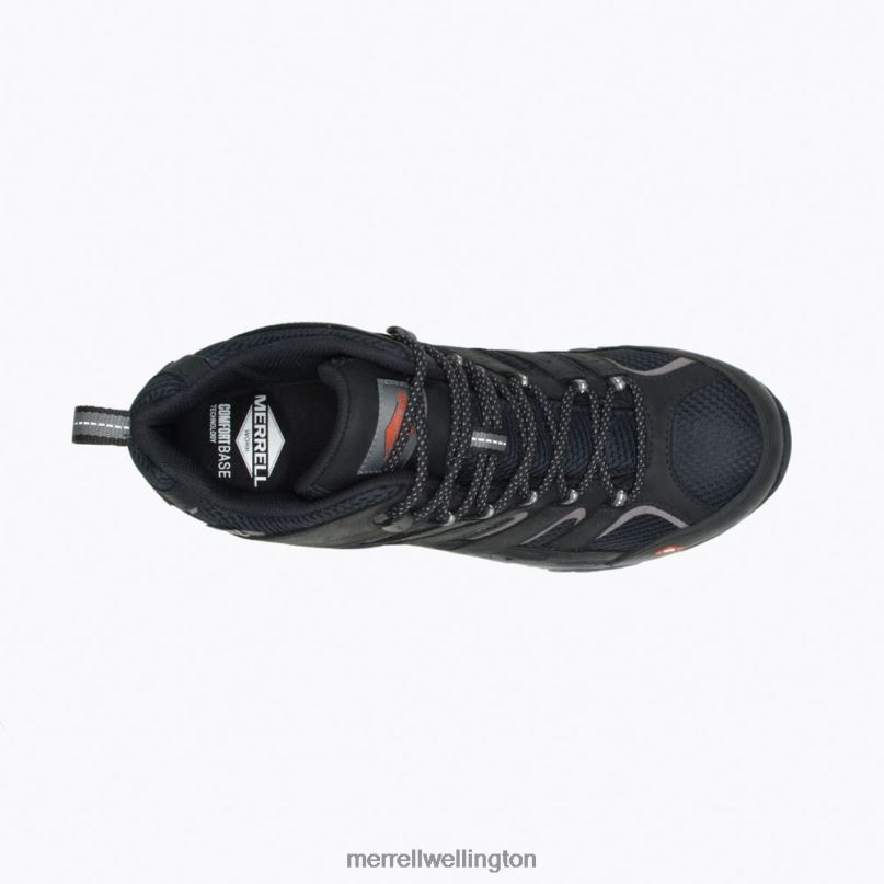 Moab Vertex Mid Waterproof Comp Toe Work Boot Wide Width (J05241W) Merrell Men 8VV6P619 Shoes Black