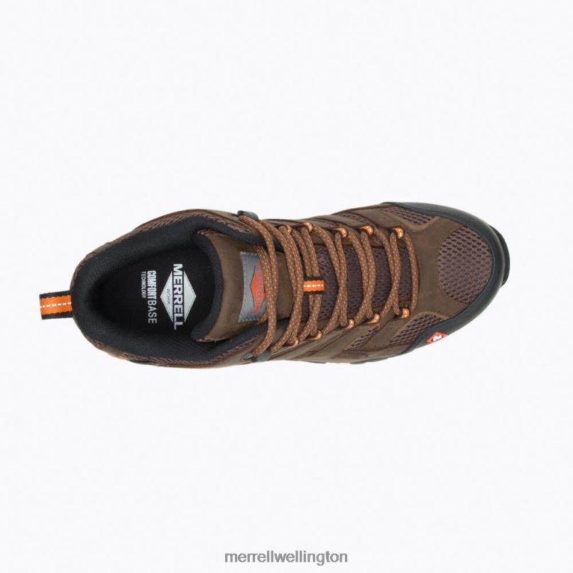 Moab Vertex Mid Waterproof SR Work Boot Wide Width (J31239W) Merrell Men 8VV6P389 Shoes Clay