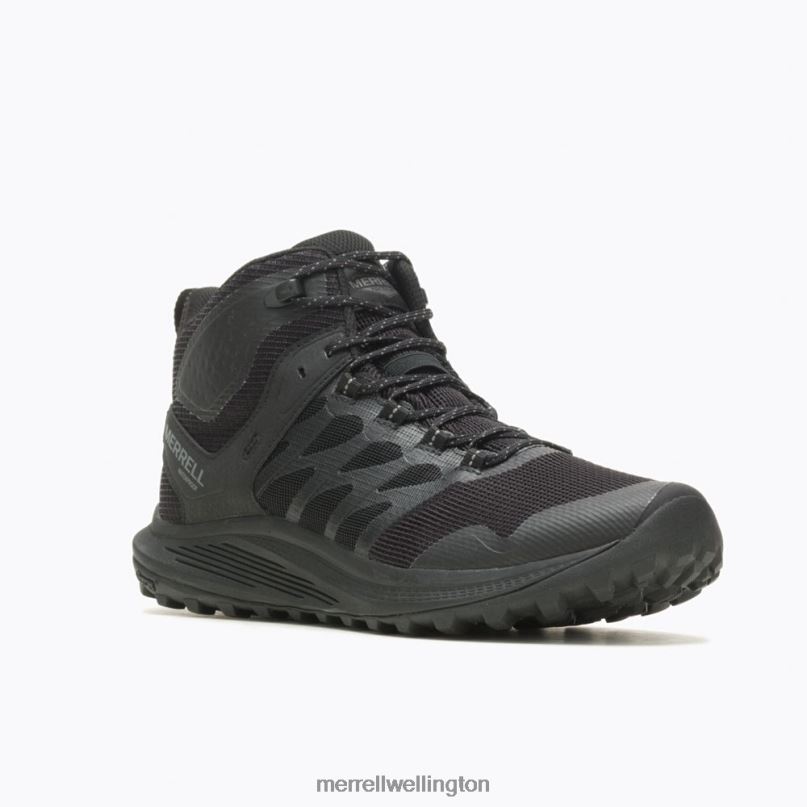 Nova 3 Mid Tactical Waterproof Boot (J005049) Merrell Men 8VV6P381 Shoes Black/Charcoal