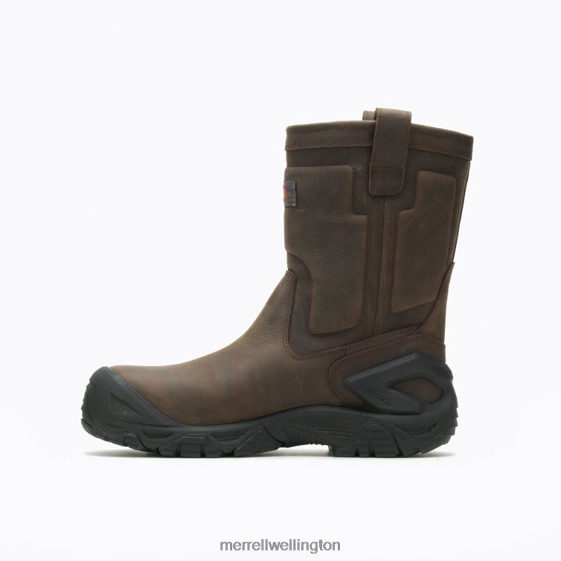 Strongfield Leather Pull On Waterproof Comp Toe Work Boot (J099315) Merrell Men 8VV6P452 Shoes Espresso