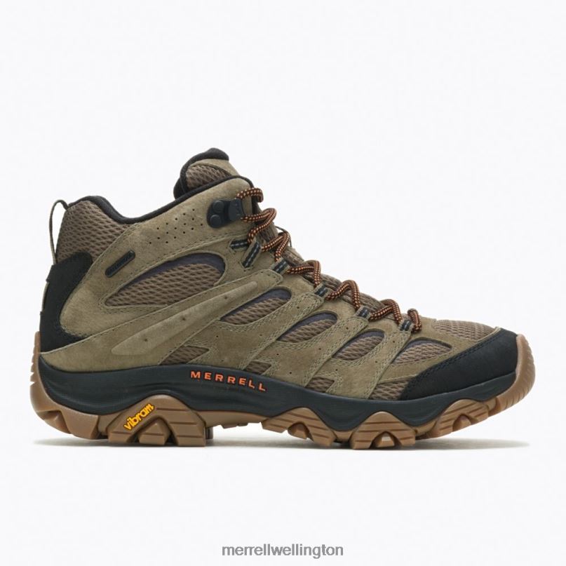 Moab 3 Mid Waterproof (J036549) Merrell Men 8VV6P128 Shoes Olive/Gum