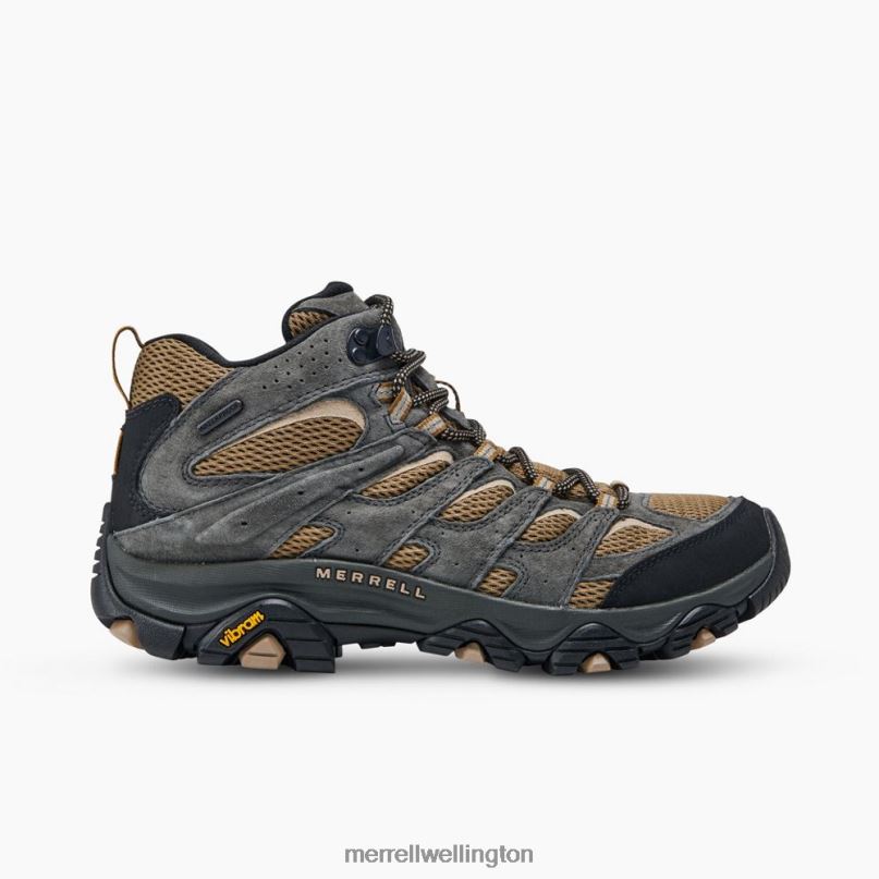 Moab 3 Mid Waterproof Wide Width (J036269W) Merrell Men 8VV6P217 Shoes Butternut/Beluga