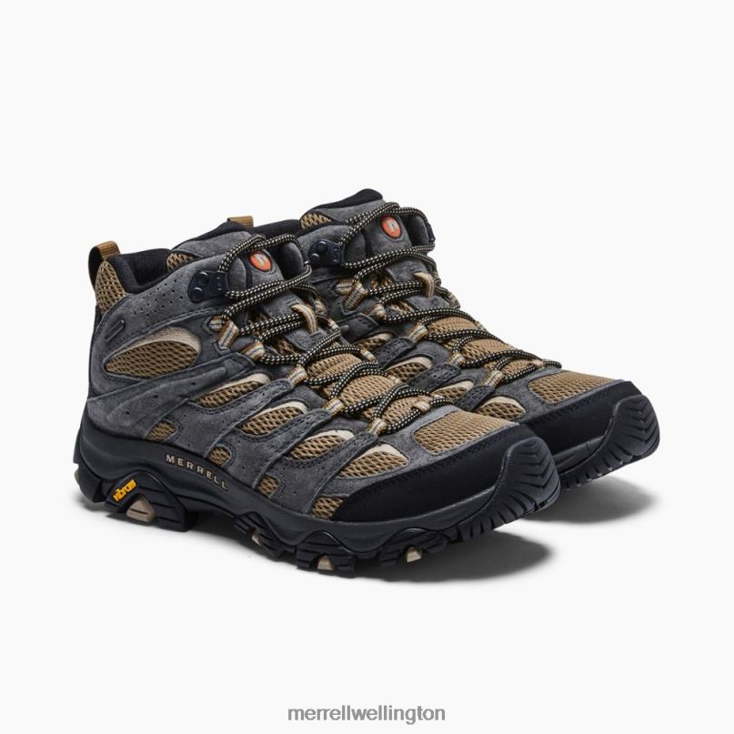 Moab 3 Mid Waterproof Wide Width (J036269W) Merrell Men 8VV6P217 Shoes Butternut/Beluga