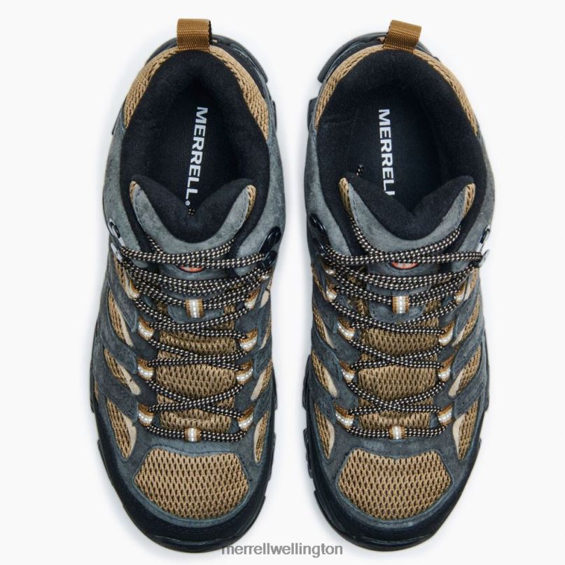 Moab 3 Mid Waterproof Wide Width (J036269W) Merrell Men 8VV6P217 Shoes Butternut/Beluga