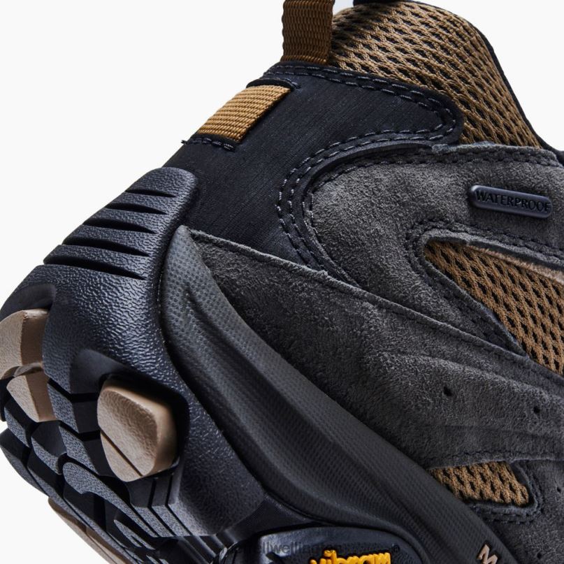 Moab 3 Mid Waterproof Wide Width (J036269W) Merrell Men 8VV6P217 Shoes Butternut/Beluga