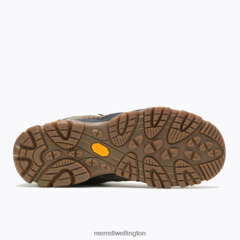 Moab 3 Mid Waterproof Wide Width (J036549W) Merrell Men 8VV6P218 Shoes Olive/Gum
