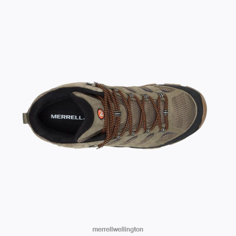 Moab 3 Mid Waterproof Wide Width (J036549W) Merrell Men 8VV6P218 Shoes Olive/Gum