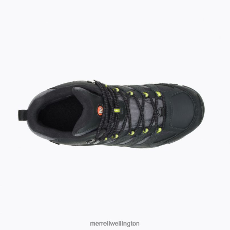 Moab 3 Thermo Mid Waterproof (J036629) Merrell Men 8VV6P652 Shoes Granite/Hi Viz