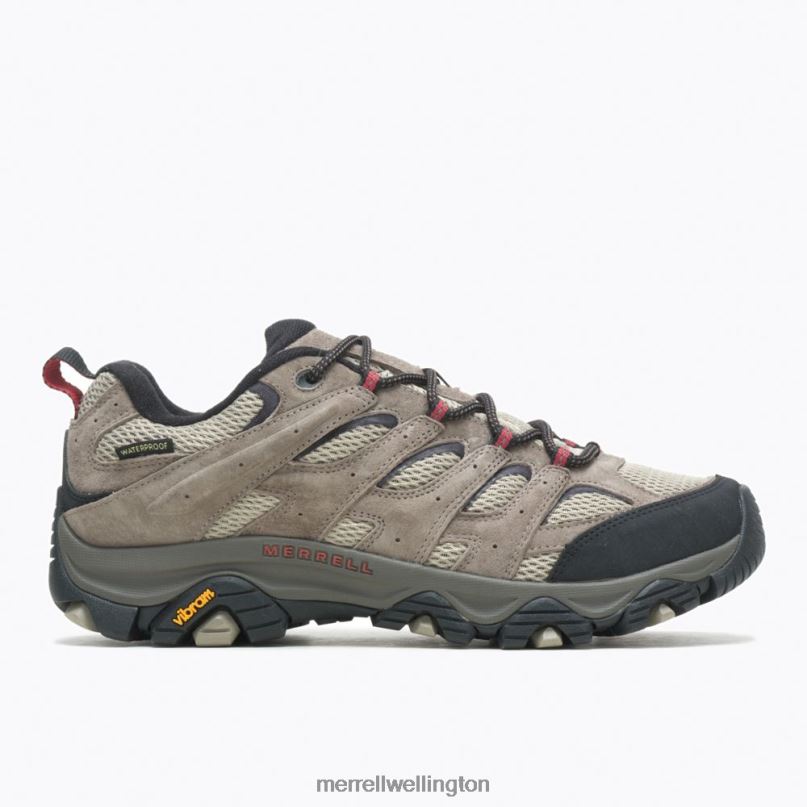 Moab 3 Waterproof Wide Width (J035851W) Merrell Men 8VV6P368 Shoes Dark Brown
