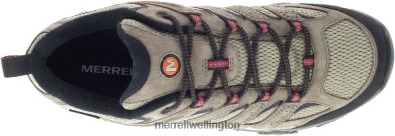 Moab 3 Waterproof Wide Width (J035851W) Merrell Men 8VV6P368 Shoes Dark Brown