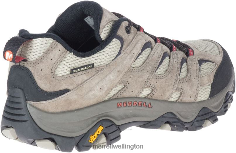Moab 3 Waterproof Wide Width (J035851W) Merrell Men 8VV6P368 Shoes Dark Brown