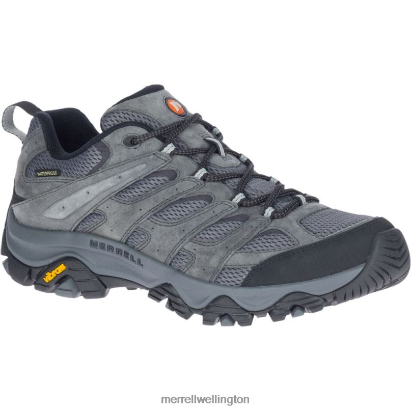 Moab 3 Waterproof Wide Width (J035855W) Merrell Men 8VV6P369 Shoes Granite