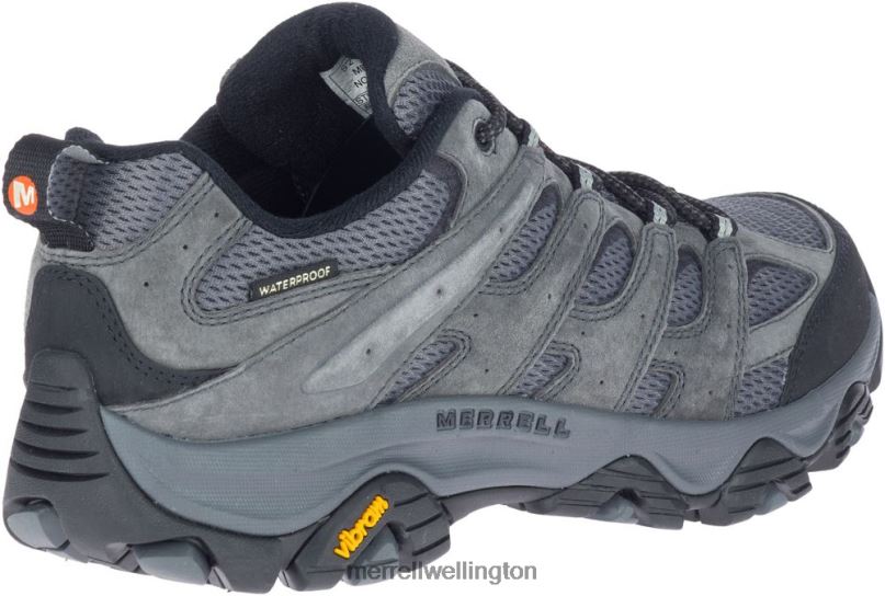 Moab 3 Waterproof Wide Width (J035855W) Merrell Men 8VV6P369 Shoes Granite
