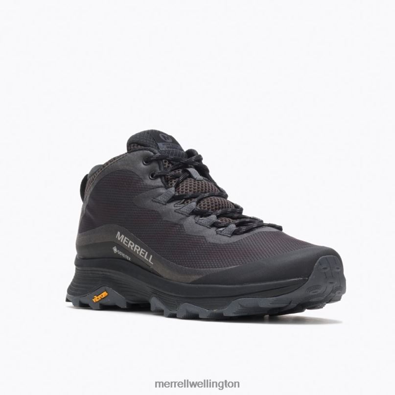 Moab Speed Mid GORE-TEX (J067075) Merrell Men 8VV6P190 Shoes Black/Asphalt
