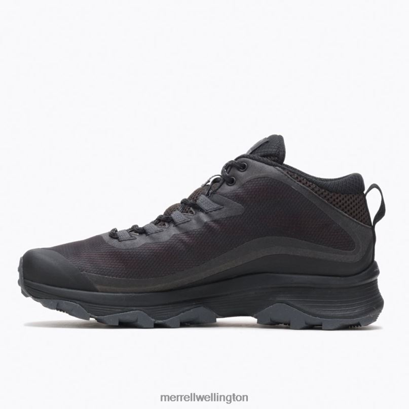 Moab Speed Mid GORE-TEX (J067075) Merrell Men 8VV6P190 Shoes Black/Asphalt