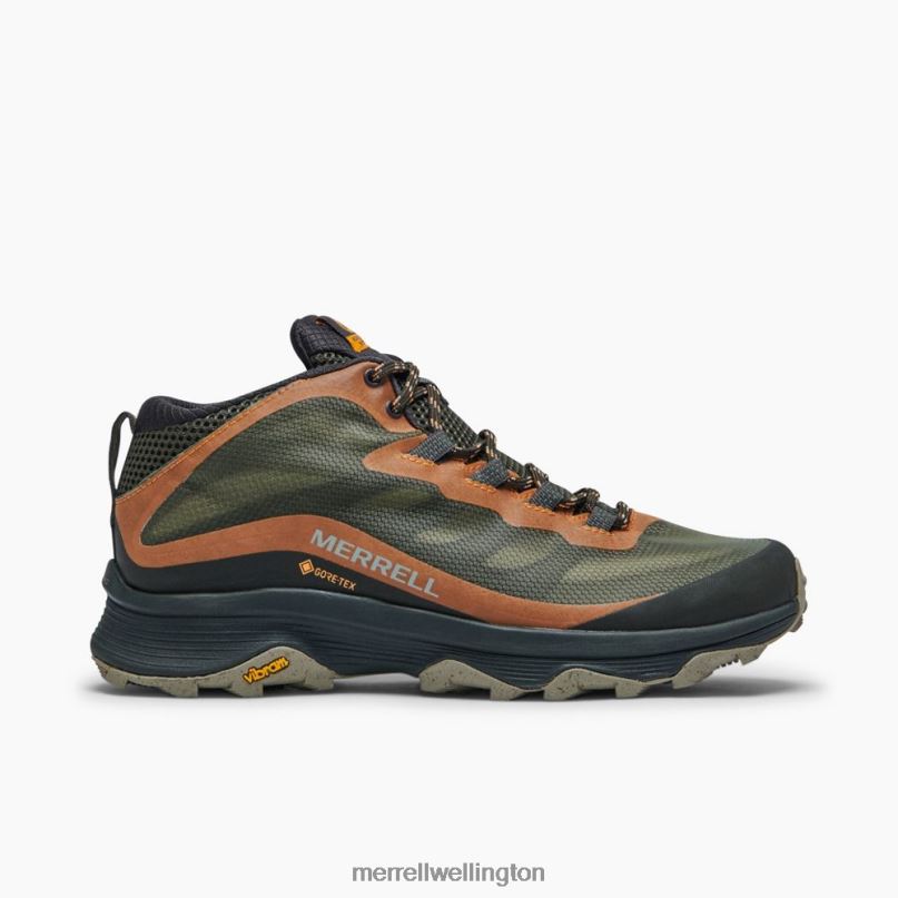 Moab Speed Mid GORE-TEX Wide Width (J135411W) Merrell Men 8VV6P354 Shoes Lichen