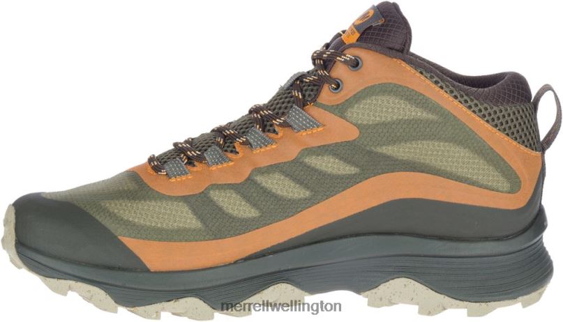 Moab Speed Mid GORE-TEX Wide Width (J135411W) Merrell Men 8VV6P354 Shoes Lichen