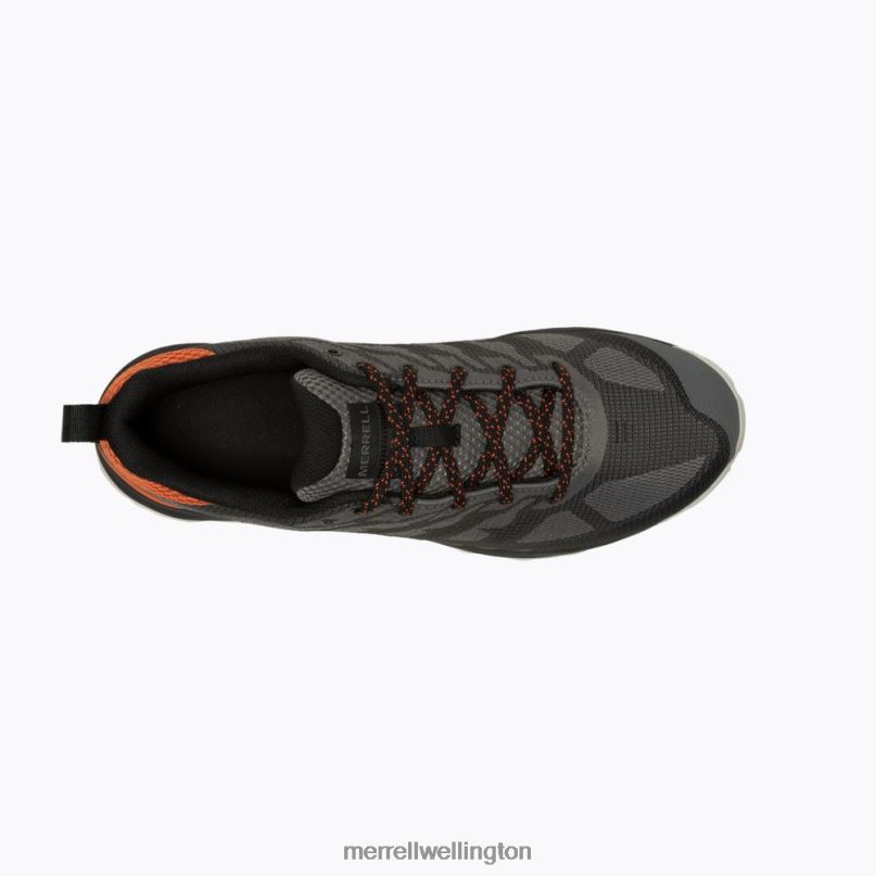 Speed Eco Waterproof (J036999) Merrell Men 8VV6P73 Shoes Charcoal/Tangerine