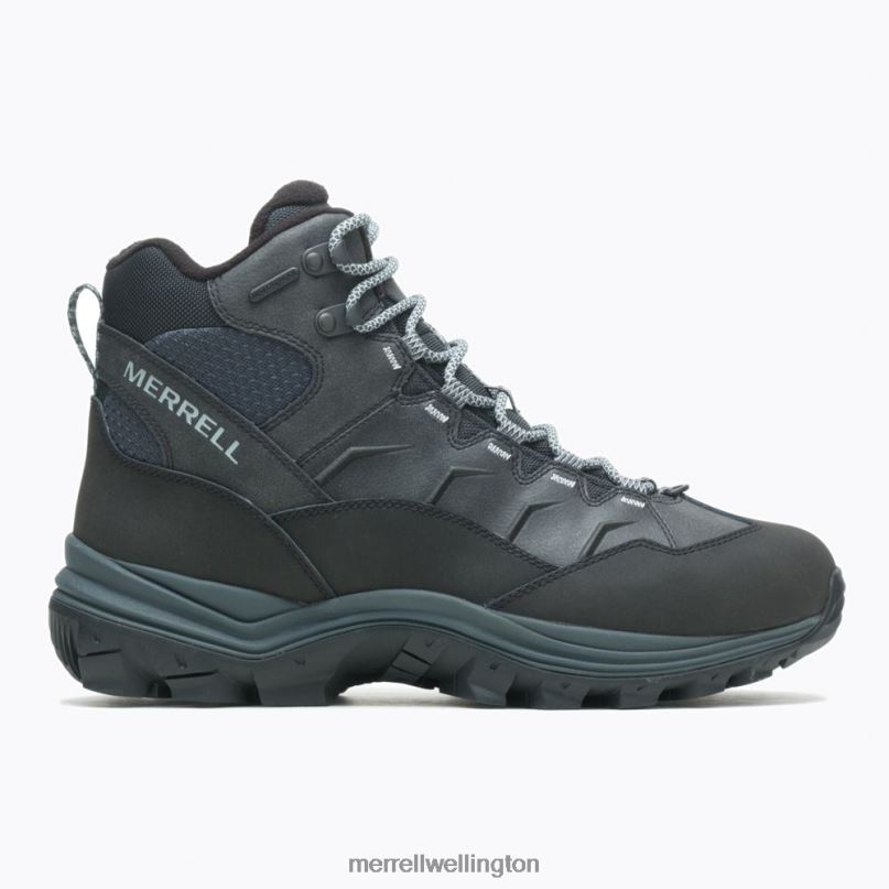 Thermo Chill Mid Waterproof Wide Width (J16467W) Merrell Men 8VV6P709 Shoes Black