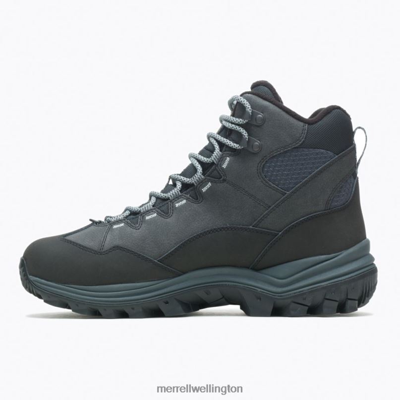 Thermo Chill Mid Waterproof Wide Width (J16467W) Merrell Men 8VV6P709 Shoes Black