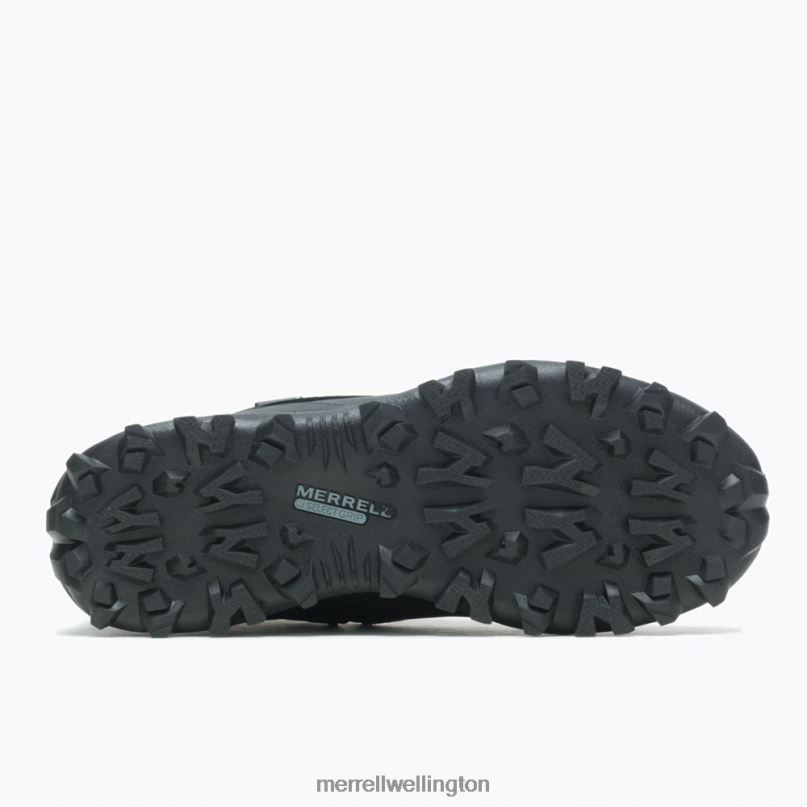 Thermo Kiruna Mid Zip Waterproof (J035049) Merrell Men 8VV6P757 Shoes Black/Monument