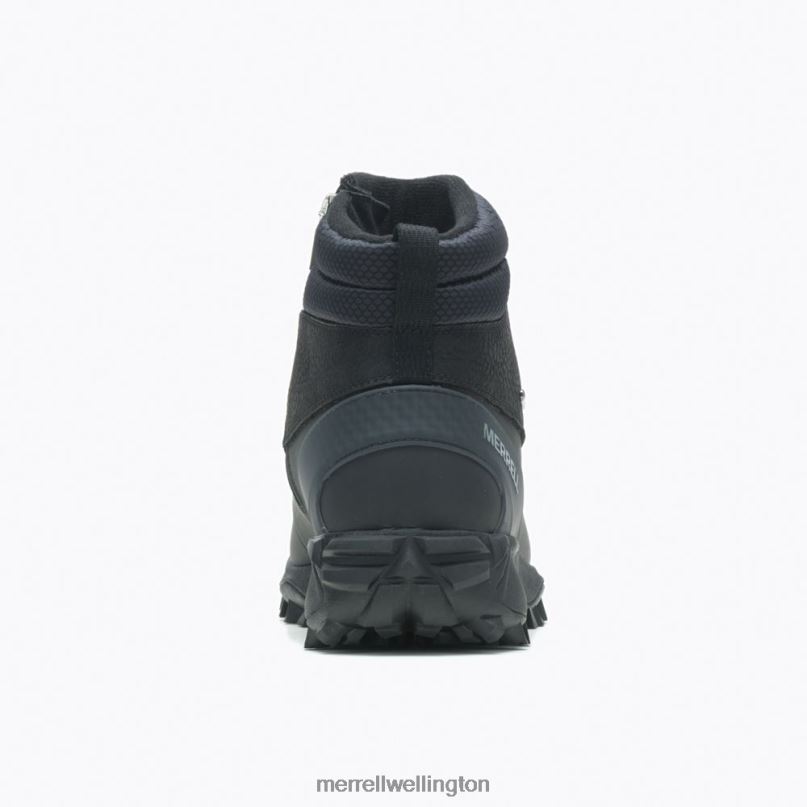 Thermo Kiruna Mid Zip Waterproof (J035049) Merrell Men 8VV6P757 Shoes Black/Monument