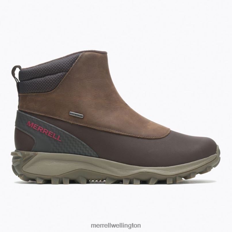 Thermo Kiruna Mid Zip Waterproof (J035051) Merrell Men 8VV6P758 Shoes Clay
