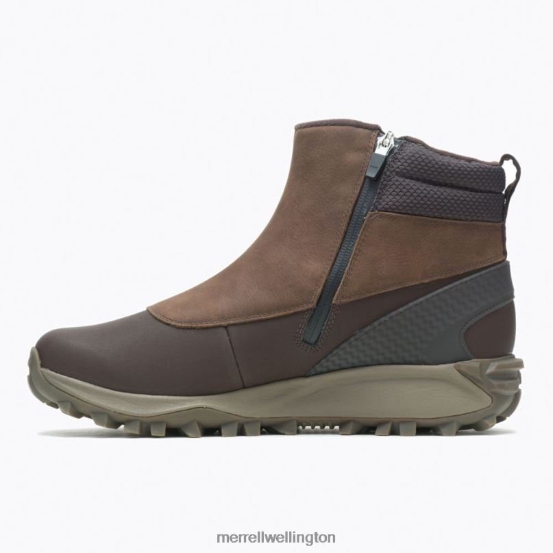 Thermo Kiruna Mid Zip Waterproof (J035051) Merrell Men 8VV6P758 Shoes Clay