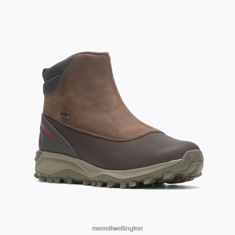 Thermo Kiruna Mid Zip Waterproof (J035051) Merrell Men 8VV6P758 Shoes Clay