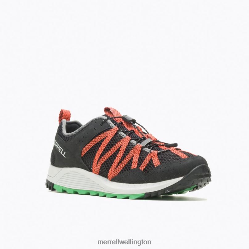 Wildwood Aerosport (J067675) Merrell Men 8VV6P698 Shoes Black/Tangerine