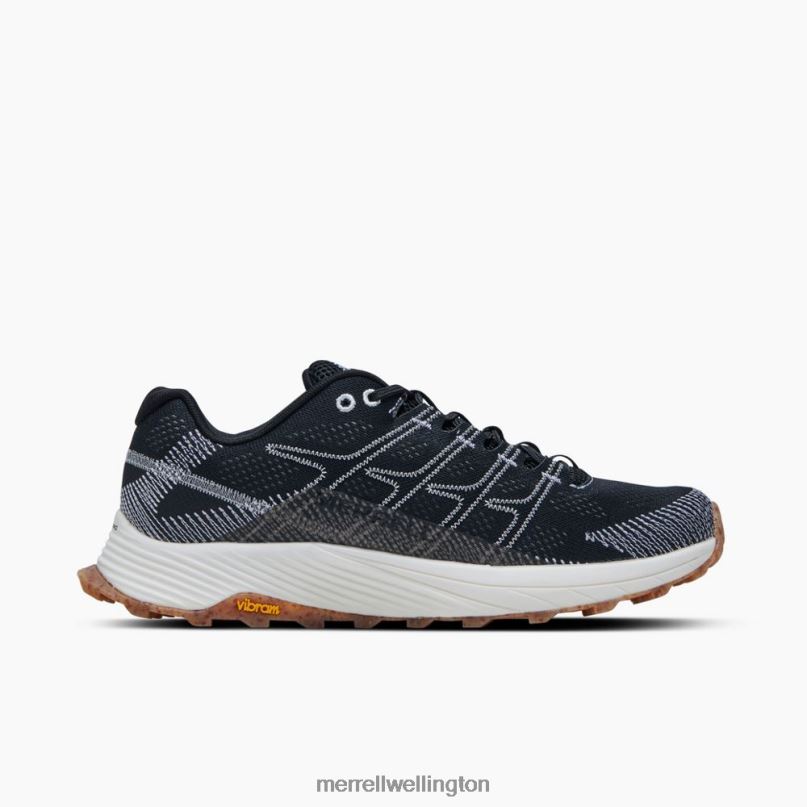 Moab Flight Eco Dye Wide Width (J067011W) Merrell Men 8VV6P669 Shoes Black/White