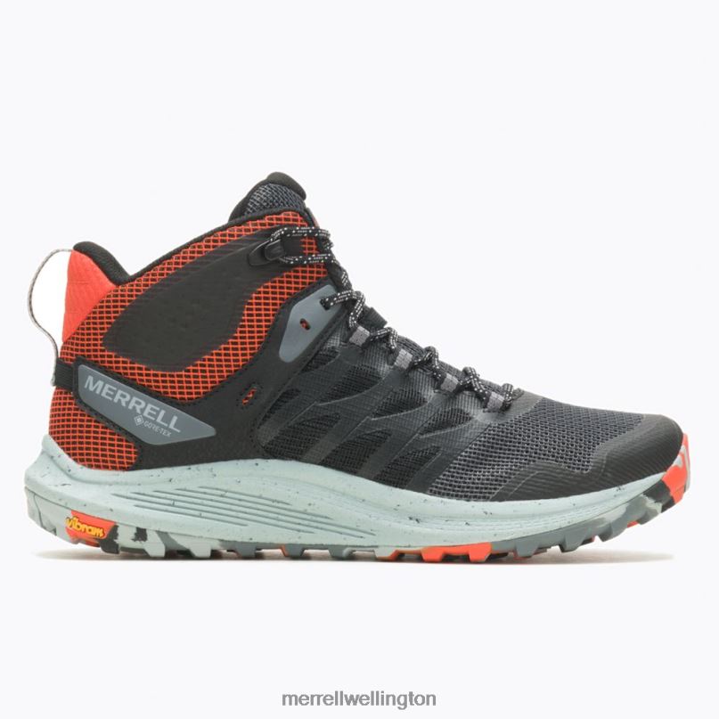Nova 3 Mid GORE-TEX (J067615) Merrell Men 8VV6P42 Shoes Black/Tangerine