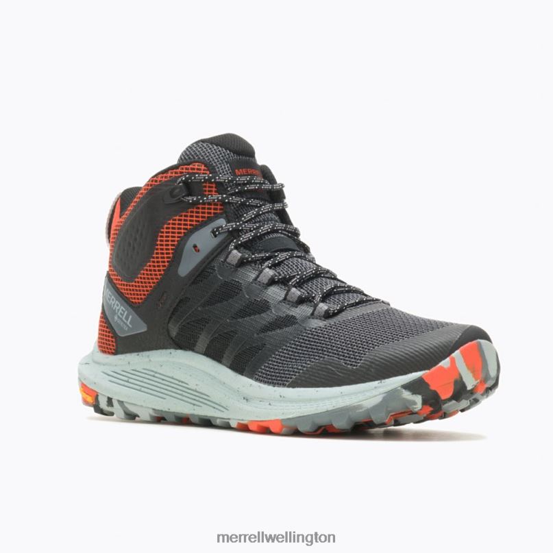 Nova 3 Mid GORE-TEX (J067615) Merrell Men 8VV6P42 Shoes Black/Tangerine