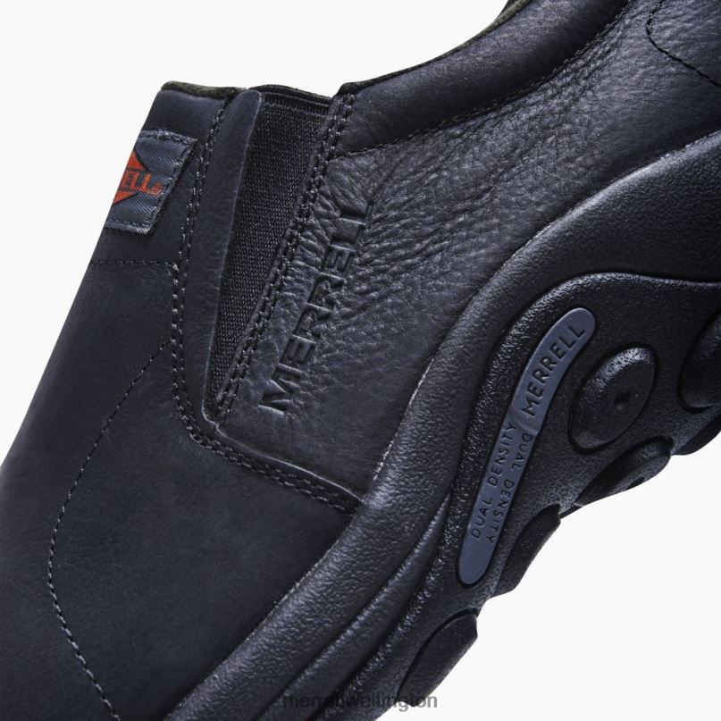 Jungle Moc Leather Comp Toe Work Shoe (J099317) Merrell Men 8VV6P345 Shoes Black