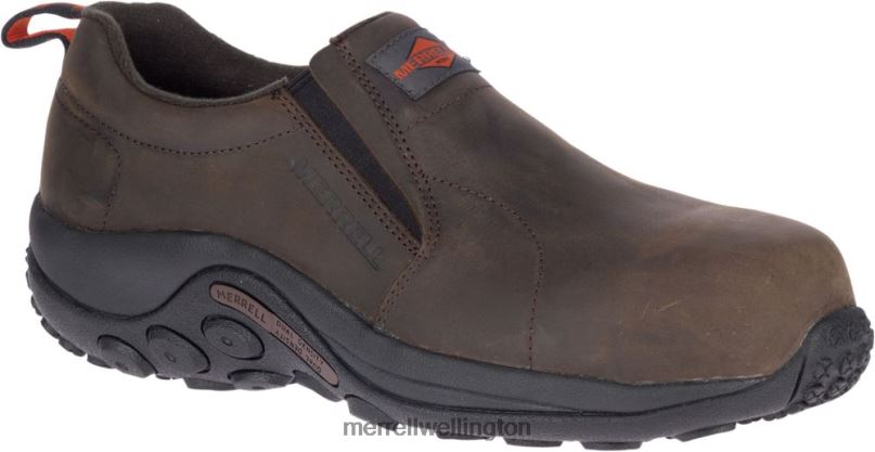 Jungle Moc Leather Comp Toe Work Shoe Wide Width (J099319W) Merrell Men 8VV6P487 Shoes Espresso