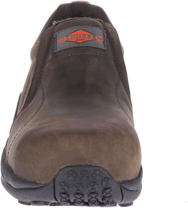 Jungle Moc Leather Comp Toe Work Shoe Wide Width (J099319W) Merrell Men 8VV6P487 Shoes Espresso