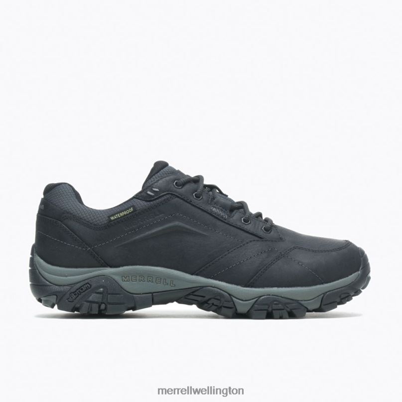 Moab Adventure Lace Waterproof Wide Width (J91821W) Merrell Men 8VV6P366 Shoes Black